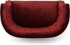 GDFStudio Melaina Tufted Chesterfield Velvet Loveseat - Image 9
