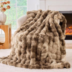 BENVWE Fluffy Faux Fur Throw Blanket by BENVWE