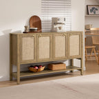 SICOTAS 55" Cherry Sideboard Buffet Cabinet by SICOTAS