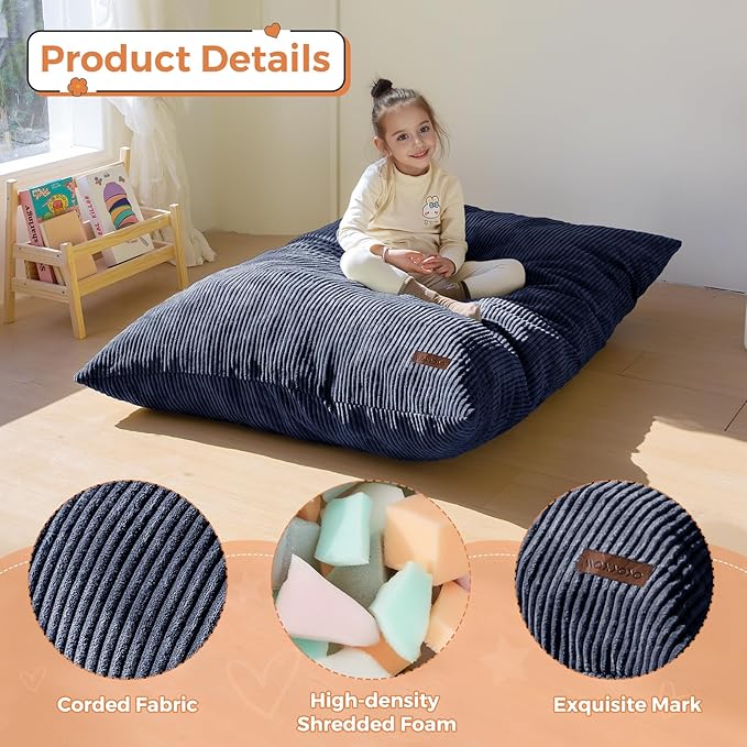 MAXYOYO 3 in 1 Kids Bean Bag Chair Couch, Convertible Chair Folds from Bean Bag - Image 6