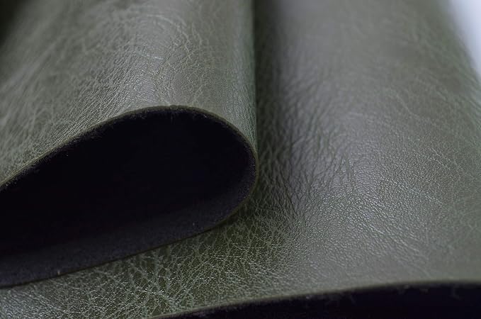 Wento Thick Faux Leather Fabric Soft Skin Grain PU Leather - Image 3