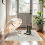 2x3 Entryway Rug Vintage Washable Rug Runner - Image 3