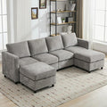 WUTUTUEE 107”Modular Sectional Sofa Convertible U Shaped Sofa Couch Set by WUTUTUEE