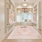 Pink Rugs for Bedroom-5x8 Area Rugs for Living Room, Girls Room | Washable Rugs - Image 8