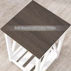 ChooChoo Farmhouse End Table, Rustic Vintage End Side Table - Image 8