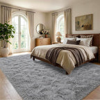 Noahas 6x9 Large Grey Fluffy Soft Area Rug Non-Slip - Image 3