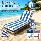 Chaise Lounge Cushion for Outdoor Furniture, Waterproof, Fade-Resistant and - Image 4