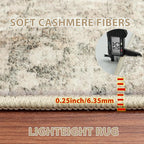 Runner Rugs for Hallways Kitchen 2.6x8 Non Slip Washable Beige Brown | Modern - Image 6