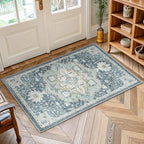 AMADA HOMEFURNISHING 2x4 Washable Area Rug, Low-Profile Entryway Rug by AMADAHOMEFURNISHING
