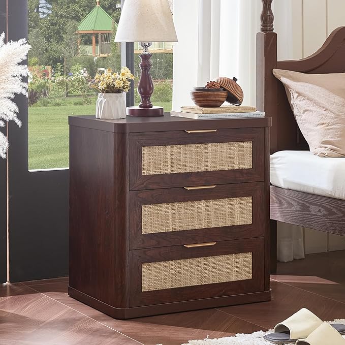 LEYAOYAO Rattan Night Stand Set of 2 - Image 4