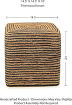 REDEARTH · Cube Pouf Foot Stool Ottoman - Image 3