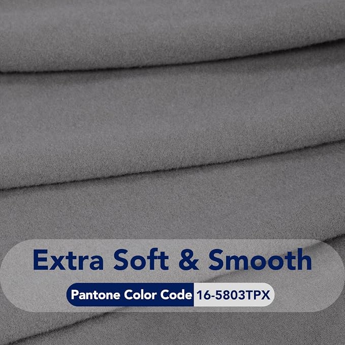 PureFit Stretch Couch Covers for Sofa 4 Seater Slipcovers Light Gray | 1-Piece - Image 5
