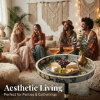 Gesodant Boho Single Leg Round Side Table - Image 2