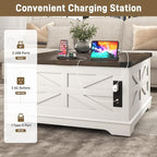 Hlivelood 36" Farmhouse Movable Lift Top Coffee Table - Image 4