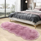 SERISSA 2x6 Fluffy Light Purple Faux Fur Area Rug - Image 2