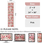 DUKINO 2x8 Washable Runner Rug, Floral Non Slip Kitchen Runner Rug, Soft Throw - Image 2