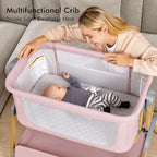TotRun Bassinet Bedside Sleeper, Rocking Bassinets - Image 4