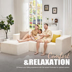 Hobestluk Modular Sectional Sofa Memory Foam Couch Oversized Sectional Sofa - Image 3