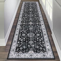 HEBE Hallway Runner Rug 2'x8', Washable Non Slip Kitchen Rug Runner | Soft Boho by HEBE