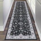 HEBE Hallway Runner Rug 2'x8', Washable Non Slip Kitchen Rug Runner | Soft Boho by HEBE