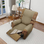 Reversible Chair Covers for Recliner Oversized, Camel/Beige | Recliner by LuxshareHome