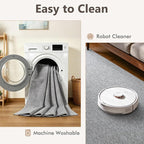 4x6 Grey Area Rug Washable Non-Slip Soft Thin - Image 7