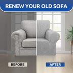 Stretch Chair Sofa Slipcover, Single Couch Cover, Pet Friendly Furniture - Image 7