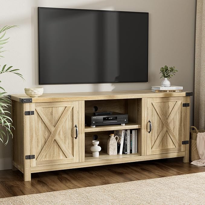 YESHOMY Modern Farmhouse TV Stand - Image 2
