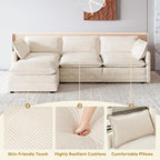 ROWHY 112'' Oversized Modular Sectional Cloud Couch - Image 4