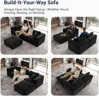 Avenco 35.4” Armless Modular Sofa Seat, Individually Wrapped Coil Support & - Image 3