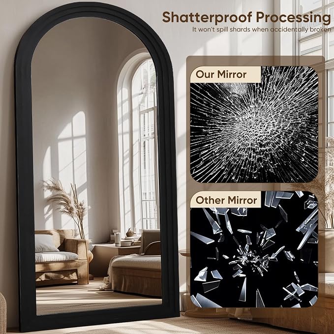 Full Length Mirror, Oversized Stand Up Mirrors Large Wall Mirrors, Wall Mounted - Image 4