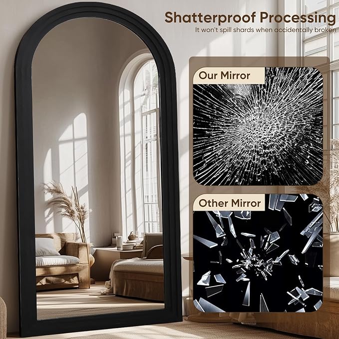 Full Length Mirror, Oversized Stand Up Mirrors Large Wall Mirrors, Wall Mounted - Image 5