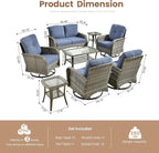 Weaxty 8 Pieces Outdoor Patio Furniture Sets - Image 2
