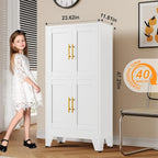 GAIOUS 47.25" Metal Pantry Cabinet, Storage Cabinets - Image 3