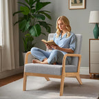 ELUCHANG Mid-Century Modern Accent Chair - Image 2