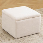 Cube Storage Ottoman, Chenille Ottoman Foot Stools, Ottoman Footstool - Image 6