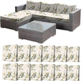 CALBODE 12 Pcs Stretch Indoor/Outdoor Seat Cushion Covers, by CALBODE