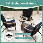 Outdoor Chair Cushions Set of 2, High Back Soft Seat Pad - Image 7