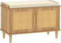Akxomel Rattan Shoe Storage Bench by Akxomel
