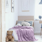 Utopia Bedding Ultra Soft Fleece Bed Blanket Twin Size Lilac | Microfiber Plush - Image 9