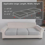 OHSIO Couch Cushion Covers for Sectional Sofa, Stretch Soft Sofa Slipcovers - Image 2