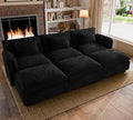 ELUCHANG 116" Luxury Modular Sectional Sofa, Comfy Deep Seat Cloud Couch by ELUCHANG