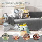 VClife Boho Chic Couch Cover, Soft Chenille Couch Covers - Image 4