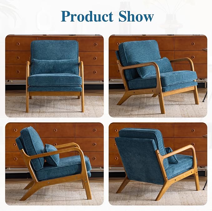 Karl home Mid Century Modern Accent Chair - Image 6