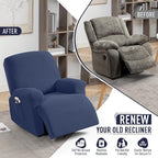 TAOCOCO Oversized Recliner Chair Covers, 1 Seater Streach Recliner Covers Soft - Image 5