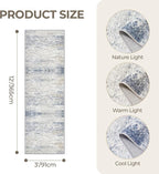 3x12 Runner Rug Non Slip, Washable Hallway Runner Rug, Living Room, Long Rug - Image 2