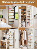 Criusia Over the Door Organizer, 6-Shelf Closet Hanging Storage - Image 7