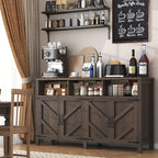 knoworld Buffet Sideboard with Storage Farmhouse with 4 Doors, Dining Room - Image 5
