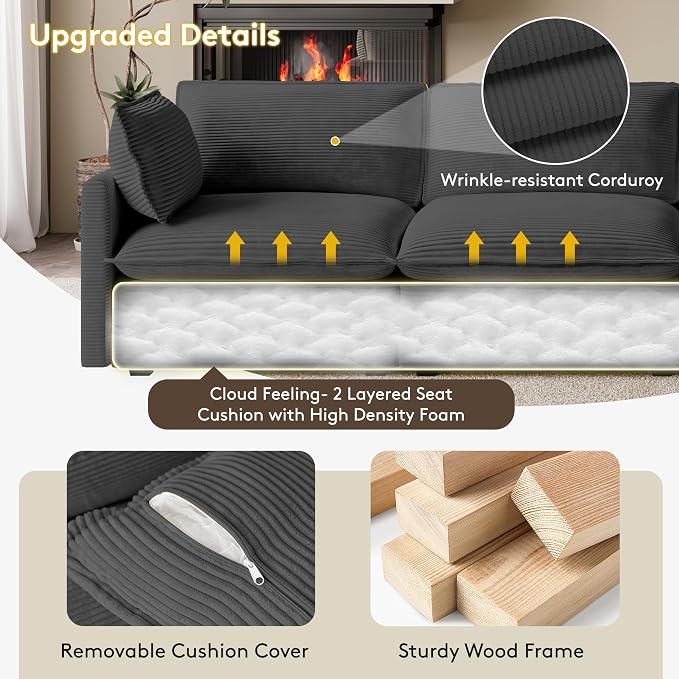 ROWHY 104'' Modular Sectional Cloud Couch - Image 5