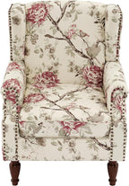 Pia Ricco High Back Floral Accent Chair - Image 6